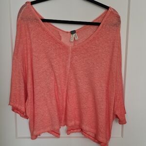 We The Free Coral Crop Top